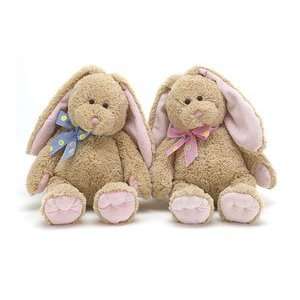  Brown Floppy Eared Bunnies Asst of 2 Plush [Toy] Toys 