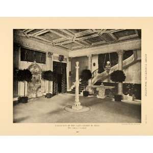  1918 Print Henry W Poor Residence Stanford White Decor 