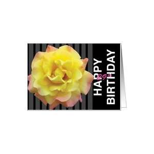  29th Birthday Yellow Rose Card Toys & Games