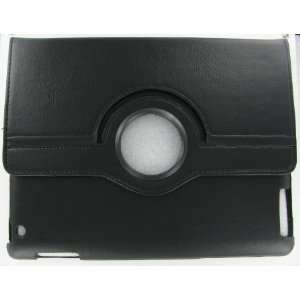  Apple iPad 2/ 3 Standable 360 Degree Black Leather Case 