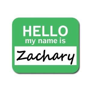  Zachary Hello My Name Is Mousepad Mouse Pad