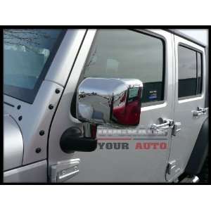  2007 2012 Jeep Wrangler Chrome Mirror Covers (Set of 2 
