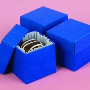  Royal Blue 2 pc Favor Boxes   Personalized: Health 