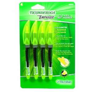  Ticonderoga Emphasis Fluorescent Highlighters, Pocket 