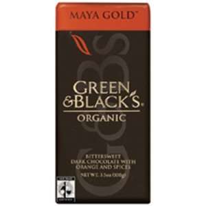  Dark Chocolate Maya Gold Organic (10 Bars) 3.50 Ounces 