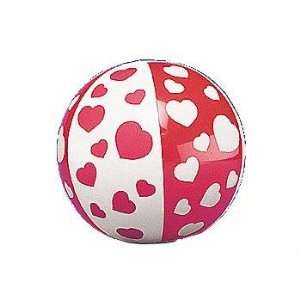  Inflatable Heart Beach Balls Case Pack 24: Home & Kitchen