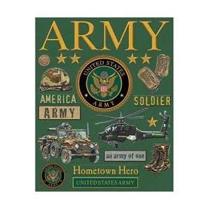 Company Military Deluxe Foil Embossed Stickers Army K551060; 3 