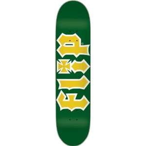  Flip Hkd Green Yellow Deck 8.1 Skateboard Decks Sports 