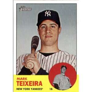 2012 Topps Heritage 183 Mark Teixeira   New York Yankees (ENCASED MLB 