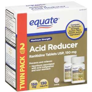 Equate Maximum Strength Acid Reducer, Ranitidine Tablets USP, 150 mg 