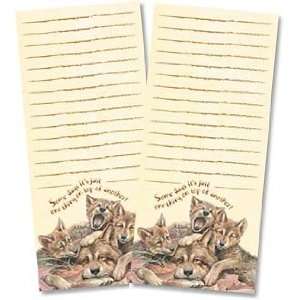   Wolves Magnetic List Pad / To Do List   Package of 2: Office Products