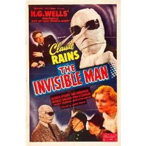  Invisible Man Movie Poster 2ftx3ft