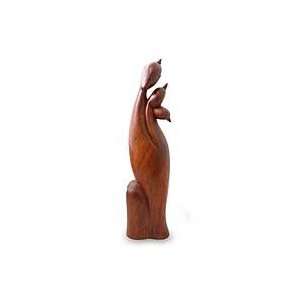  NOVICA Wood sculpture, Mother of Two
