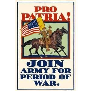  Pro Patria, Join Army Military Poster