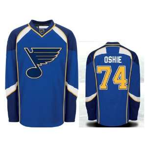 Gear   T.J. Oshie #74 St. Louis Blues Jersey Home Blue Hockey Jerseys 