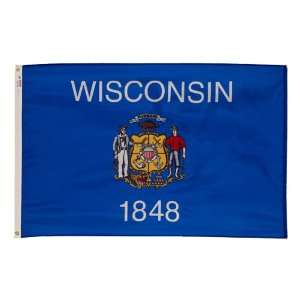  Wisconsin State Flag 10 W x 6 H