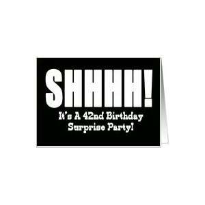  42nd Birthday Surprise Party Invitation Card: Toys & Games