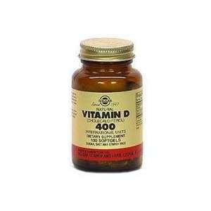  Vitamin D 400IU Softgels 100 Per Bottle by Solgar Vitamin & Herb 