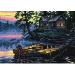  Morning Lake kit (cross stitch): Arts, Crafts & Sewing