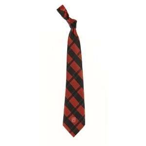  North Carolina State Wolfpack Woven Plaid Tie Sports 