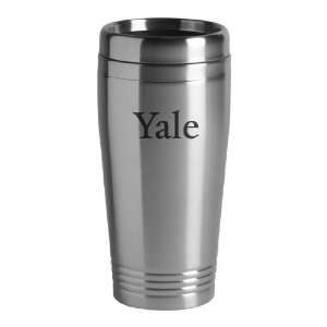 Yale University   16 ounce Travel Mug Tumbler   Silver:  