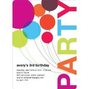  Rainbow Balloons Birthday Party Invitations: Health 