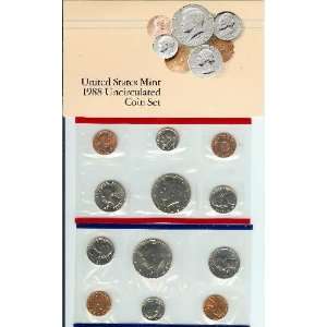    1988 United States Mint Uncirculated Coin Set 