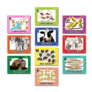  Numbers and Animals Spanish Wall Card Set