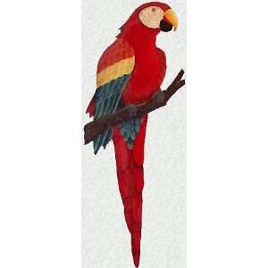  Painted Metal Parrot Wall Hanging   Tropical Home Décor 
