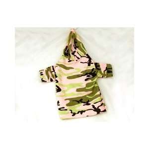  Leash Accessible Hooded Camouflage Dog Shirt (Small) Pet 