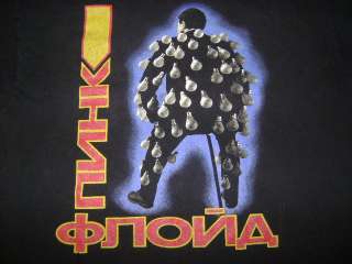 vintage PINK FLOYD EUROPEAN TOUR 1989 RUSSIAN t shirt L  