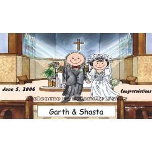  Wedding Inside Church Personalized Cartoon Mouse Pad 