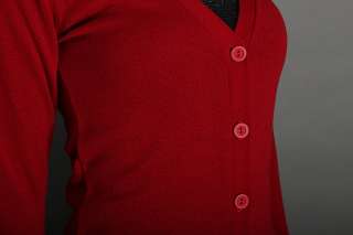 NEW V neck Long Sleeve Cardigan Sweater Jacket  