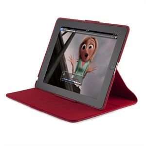  Speck iPad 2 FitFolio Case   Red Leather Cell Phones 