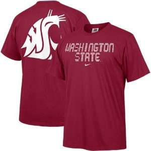   Washington State Cougars Crimson College Big T Shirt: Sports