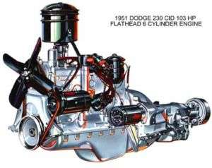 1951 DODGE ~ 230 CID FLATHEAD 6 CYL ENGINE ~ MAGNET  