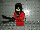 Lego Ninjas Castle Minifigures   New Red Ninja Ninjago w Mask and 
