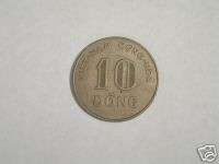 Vtg 1964 South Vietnam ONG HOA 10 Dong Rice Stalk Coin Asia Colectible 
