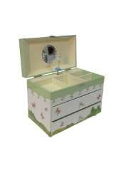 Butterfly Sleigh Music Jewelry Box