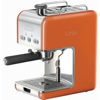 DeLonghi Kmix 15 Bars Pump Espresso Maker, Orange