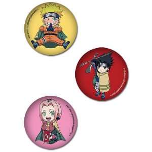  Naruto The Movie Button Pin Set GE 7652: Kitchen & Dining