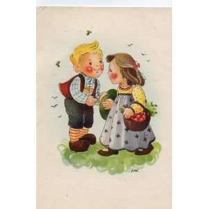 Vintage German Flechsig Post Card: FLECHSIG KUNSTKARTE NR. 452, Walter 