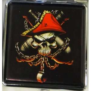 Ed Hardy Style Skull Pirates Theme Cigarette Case Hold 20 Cigars ,New 
