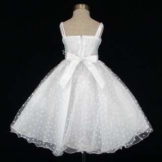 New Toddler Wedding Flower Girl Dress SZ 2/2T @  