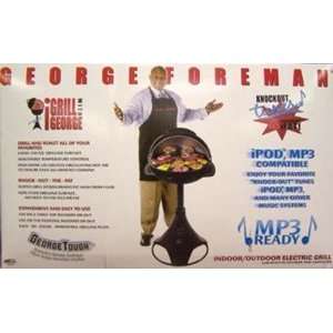  GEORGE FOREMAN OUTDOOR GRILL WITH MP3 HOOKUP: Patio, Lawn 