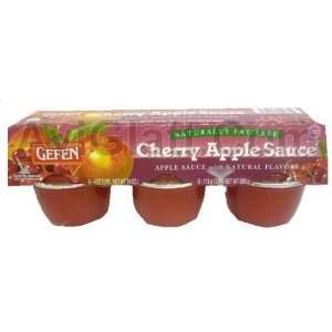Gefen Cherry Apple Sauce 6   4 oz Grocery & Gourmet Food