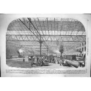  1861 VICTORIA RAILWAY STATION PIMLICO TRAIN TRANSPORT 