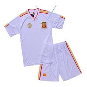  thai quality spain 11/12 red white away home soccer jersey 
