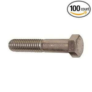 Industrial Grade 1XU83 Hex Cap Screw, 1/4 20 x 1 1/8, PK100:  