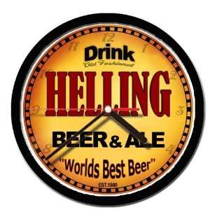  HELLING beer and ale cerveza wall clock 